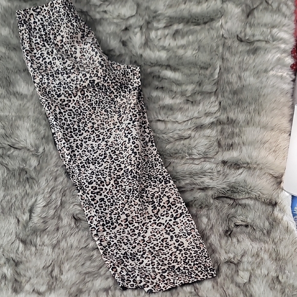 Urban Outfitters Women's Leopard Animal Print Elastic Waist Zipper Pants - Picture 6 of 7